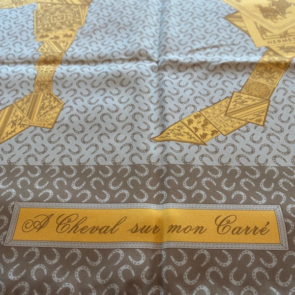 Authentic Hermes silk scarf - Picture 3 of 5